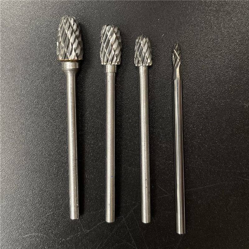 硬質合金旋銼鎢鋼銑刀雕刻金屬打磨頭合金銑刀鎢鋼磨頭2.35mm柄徑